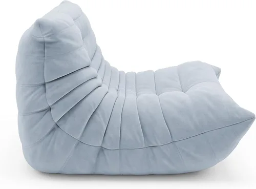 Miniatura 4 de Puf Togo sin comprimir de alta gama para adultos, sofá de espuma viscoelástica con tela suave, cómodo sillón de descanso junto a la chimenea