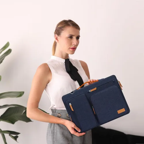 Miniatura 2 de MOSISO Bolsa de hombro protectora 360 para laptop, bolsas para computadora de 15-15.6 pulgadas compatibles con MacBook Pro de 16 pulgadas, HP, Dell