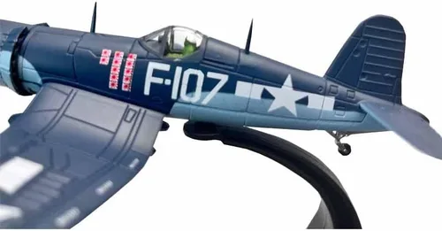 Miniatura 7 de 1/72 Escala WW2 US F4U-1 F4U Corsair Fighter Aircraft Metal Militar Avión Modelo de juguete para colección o regalo