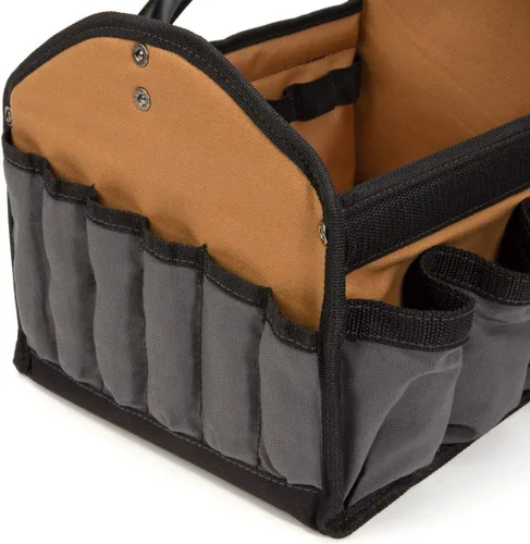 Miniatura 5 de Dickies Organizador de bolsas de herramientas de lona duradera de 12 pulgadas, 12 bolsillos exteriores, 16 trabillas para herramientas