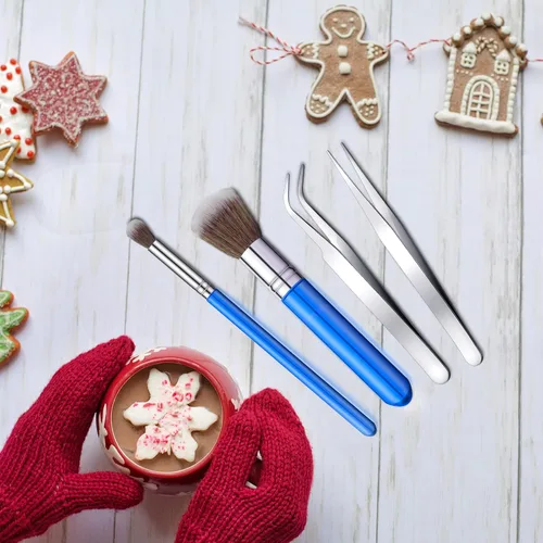 Miniatura 4 de El juego de 15 herramientas de decoración de pasteles incluye pinceles de decoración de galletas, agujas para remover galletas, agujas para remover