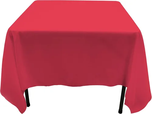 Miniatura 20 de GEFEII Servilletas de tela de poliéster sólido de 18 x 18 pulgadas para cocina, mantel rectangular cuadrado redondo para bodas, fiestas