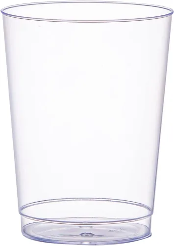 Miniatura 2 de SETUP Copas/Vasos de plástico duro transparente [10 oz - 200 unidades] Pequeños vasos desechables de cóctel para fiesta 10 oz. - Transparente