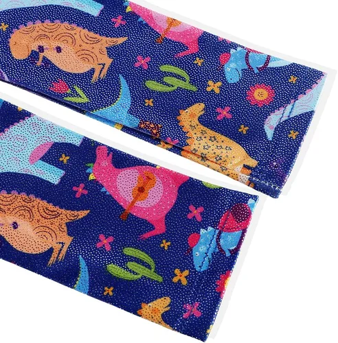 Miniatura 77 de HOZIY - Leotardos de manga larga para niñas, de gimnasia, para niños pequeños, trajes florales de unicornio, galaxia, arco iris, patrón de rayas