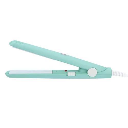 Plancha de pelo 2 en 1, rizador de pelo rizado para el cabello encrespado, plancha plana, rizador de pelo, herramienta de peinado iónico (verde