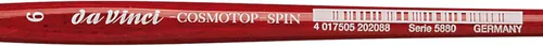 Miniatura 375 de da Vinci Watercolor Series 5580 CosmoTop Spin Pincel de Pintura, Redondo Sintético con Mango Rojo