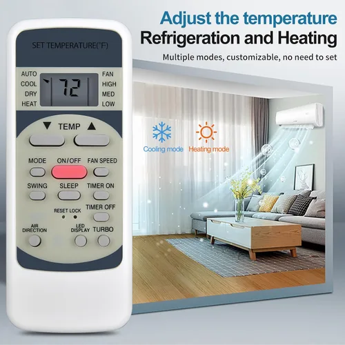 Miniatura 4 de Nuevo control remoto de repuesto R51M/E compatible con aire acondicionado Midea Serie R51/E R51/CE R51M/CE R51D/E R51M/BGE R51M/BGE R51M/BGE R51M/BGE