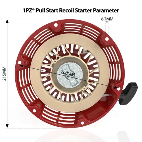 Miniatura 2 de 1PZ 2QX-SG6 Arranque de retroceso de tracción de reemplazo para Honda GX340 GX390 GX610 GX620 11hp 13hp 28400-ZEE3-W01ZA Generador Reemplaza