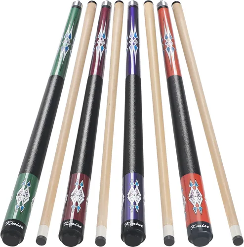 Kmise Pool Cue Stick Set,4 Colors Canadian Maple Cue,Pool Sticks for Adults,Tacos de Billar 18 19 20 21oz for Beginner