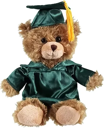 Miniatura 6 de Oso de peluche personalizado de graduación 2026, peluche personalizado con gorra y vestido, lindo animal de peluche de 6 pulgadas para graduados
