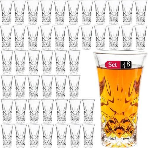 Miniatura 9 de JAIEF Vasos de tequila con base pesada, vasos cordiales de 2 onzas (juego de 6)