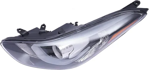 Miniatura 2 de Conjunto de faros delanteros LED halógenos con lente transparente, reemplazo directo para 2014 2015 2016 Hy-uu-nn-dai E-l-aa-nn-tra