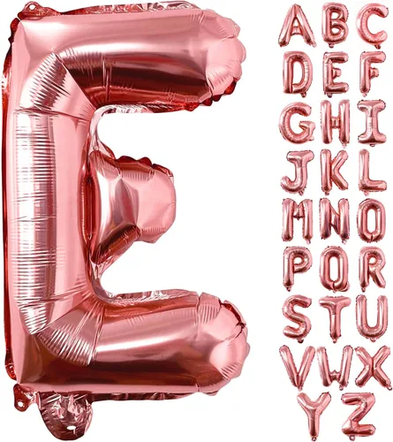 Miniatura 28 de Lovoir Globos grandes de 40 pulgadas de oro rosa con letra C de gran tamaño, globo de helio de aluminio de Mylar para decoración de fiesta de Letra