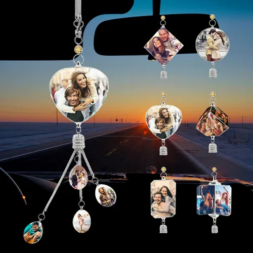 Miniatura 9 de Accesorios personalizados para colgar en el automóvil, accesorios personalizados para colgar en el espejo retrovisor, adorno personalizado