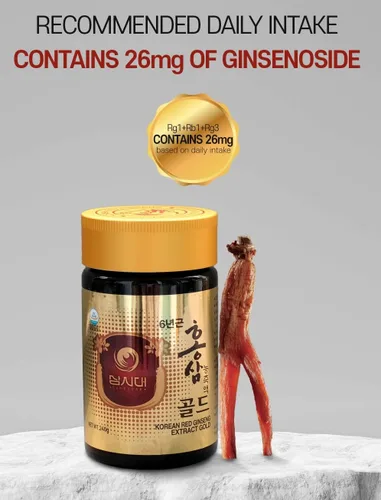 Miniatura 9 de SAMSIDAE Extracto de ginseng rojo coreano de oro 8.47 oz 6 años (13 mg/g), extracto de ginseng rojo 100% coreano - Aumenta la inmunidad y promueve