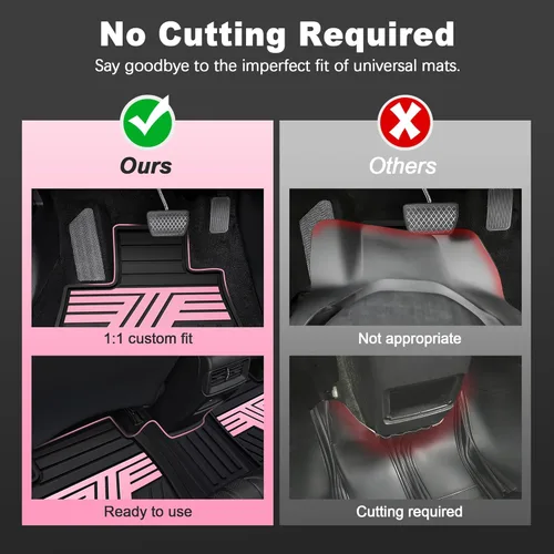 Miniatura 5 de Alfombrillas para Honda Civic Sedan y Sedan Si 2012-2015 (no para Coupe), ajuste personalizado, protección para todo tipo de clima, tapetes