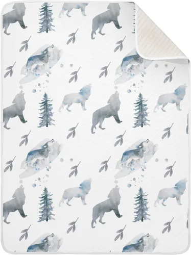 Miniatura 17 de Ollabaky Manta de algodón con diseño de perro Border Collie para niños y niñas, manta de algodón para cuna, cochecito o guardería, manta