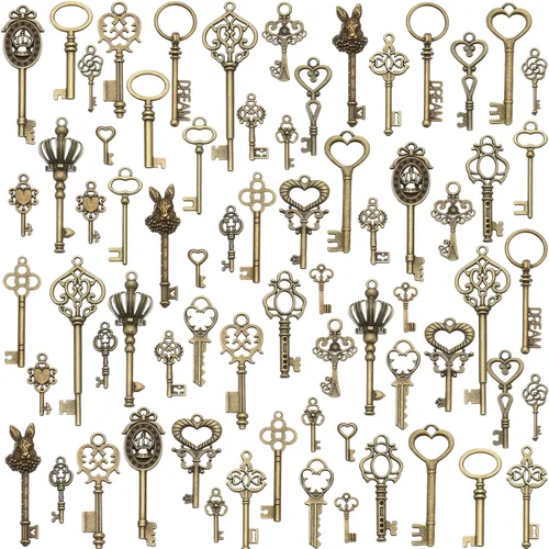 Miniatura 8 de Hicarer 80 colgantes de plata antigua, colgantes góticos para hacer joyas, accesorios para bricolaje, collares, pulseras