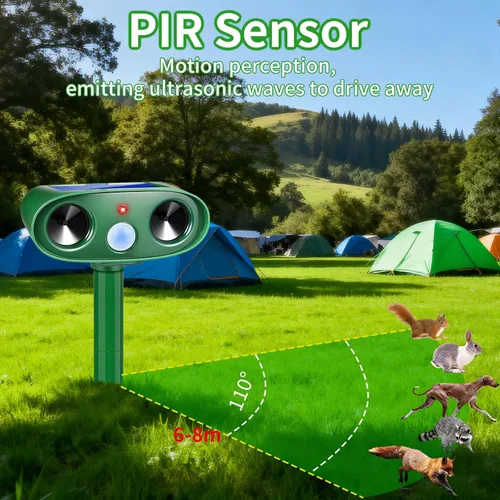 Miniatura 5 de Sonic Fortress Pro - Repelente solar de ciervos, repelente de animales, repelente de gatos al aire libre, impermeable, para patio y jardín