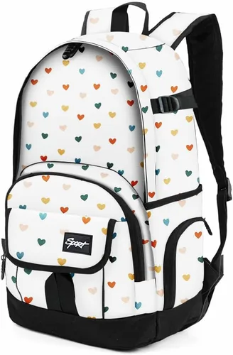 Miniatura 61 de Mochila escolar estilo Rickyh, mochila de viaje para hombres y mujeres, mochila ligera con compartimento para portátil, Tamaño único