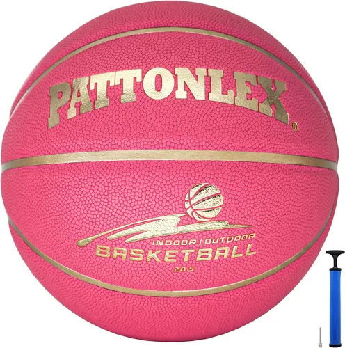 Miniatura 8 de Balones de baloncesto de 28.5" de cuero, tamaño oficial 6, para interiores y exteriores, para jóvenes y mujeres (sin inflar)