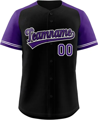 Miniatura 39 de Camisetas de béisbol personalizadas con botones de manga corta, número de nombre cosido personalizado / impreso para adultos y jóvenes