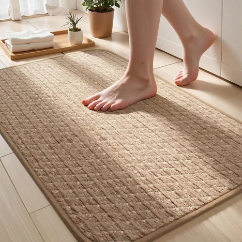 Miniatura 18 de Alfombra de Baño Fina Antideslizante con Respaldo de Goma de Secado Rápido Súper Absorbente Alfombras de Baño que Caben Debajo de la Puerta