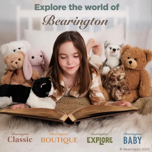 Miniatura 6 de Bearington Harley Dachshund - Animal de peluche realista de 13 pulgadas para perro, peluche suave para cachorros, lindo y abrazable cachorro