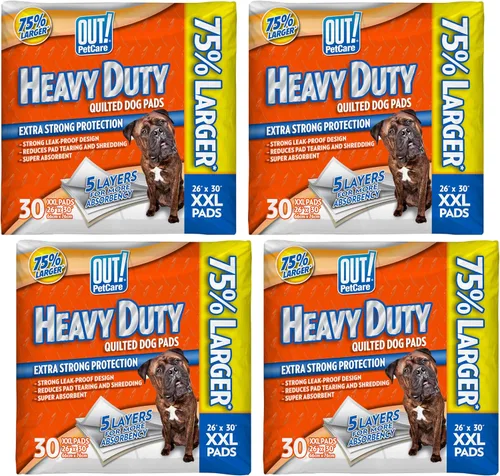 Miniatura 11 de OUT! Petcare Almohadillas para cachorros XXL, resistentes, a prueba de fugas para orina de perros, entrenamiento para ir al baño y deshabituación