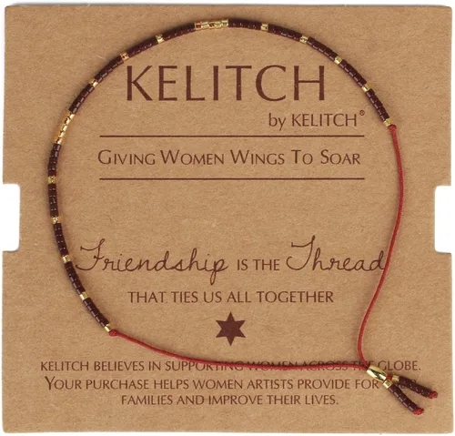 Miniatura 8 de KELITCH 10 pulseras elásticas de la amistad con borlas