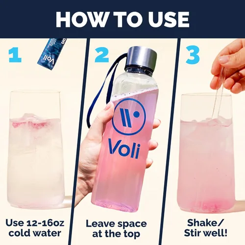 Miniatura 7 de Voli - Paquetes de electrolitos en polvo Mezcla de bebida de electrolitos sin azúcar añadida para hidratación Keto y ayuno, superalimentos