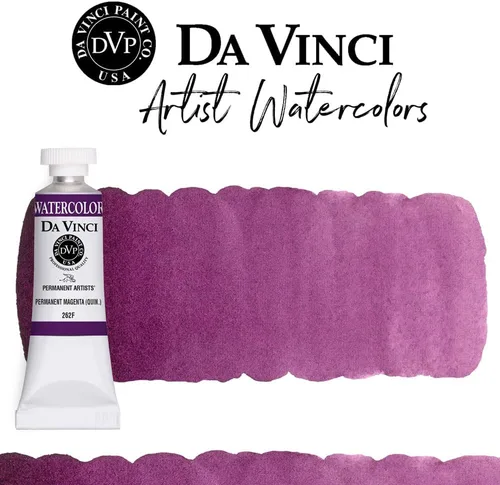 Miniatura 34 de DA VINCI PAINTS Pintura Acuarela Profesional para Artistas, Alizarin Crimson (Quinacridone), 37ml Índigo