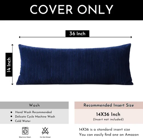 Miniatura 62 de Artscope Fundas de Almohada de Pana a Rayas Acogedoras Súper Suaves Decorativas Cuadradas Fundas de Cojín para Sofá Sillón Dormitorio Decoración