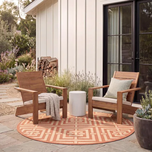 Miniatura 40 de SAFAVIEH Courtyard Collection CY6937 - Alfombra decorativa para interiores y exteriores, impermeable, fácil de limpiar, 2 pies 3 pulgadas x 6 pies 7