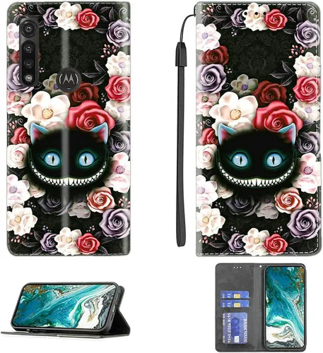 Miniatura 485 de Funda para Moto One Zoom compatible con Motorola One Zoom Phone Case Flip Stand Cover Magnetic Close YHD