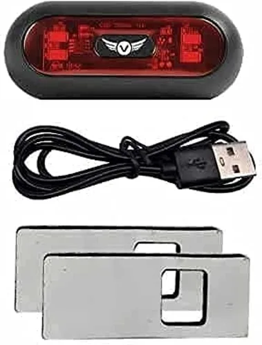 Miniatura 2 de Luz LED para casco de motocicleta, luz de seguridad roja trasera de bicicleta, luz de casco, luces traseras de advertencia, luz de casco para montar