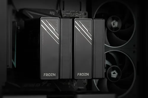 Miniatura 8 de ID-COOLING FROZN A620 Negro - Enfriador de aire para CPU de doble torre negro de 6.1" de altura, 6×Φ6mm tubos de calor, ventiladores FDB duales