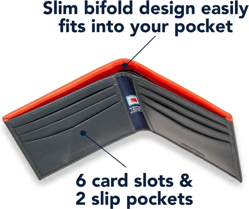 Miniatura 6 de Nautica Pop Color Leather Bifold Wallet