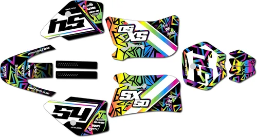 Miniatura 8 de Kit de gráficos para KTM 50SX MINI SX50 (1998-2001) Serie Cyrus Rosa 16 Mil - Adhesivos para moto Dirt Pit Bike Motocicleta, accesorios de motocross