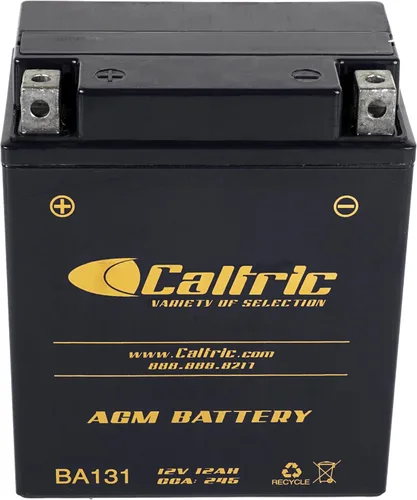 Miniatura 4 de Batería AGM Caltric Compatible con Yamaha Warrior 350 YFM350X 1987 1988 1989 1990-2004