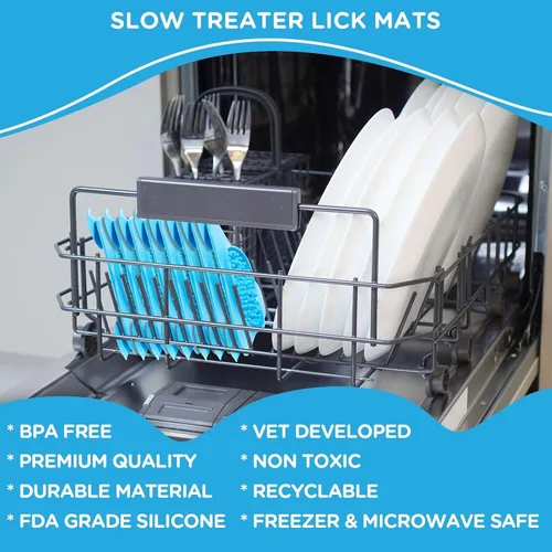 Miniatura 2 de Aquapaw Alfombrilla para lamer perros – Alimentador lento de succión y tapete de alimentación – Dispensador de juguetes de baño para perros