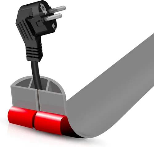 Miniatura 108 de Cubierta autoadhesiva para cables de suelo, gestión de cables de 3.3 pies, protector de tira de extensión para cables, evita tropiezos de cables