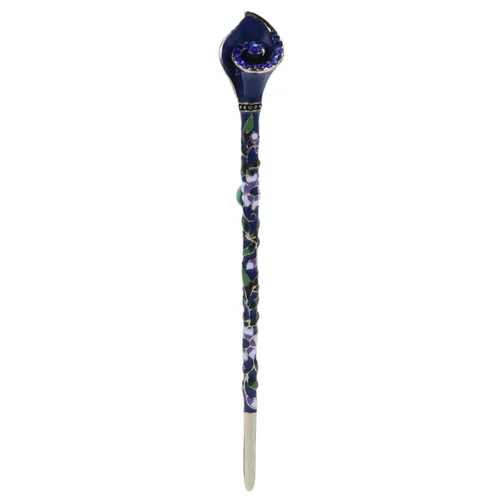Happyyami Pinzas para el pelo de boda Retro Cloisonne Metal aleación pelo palillo decorativo fiesta disfraz accesorios para el cabello damas mujeres