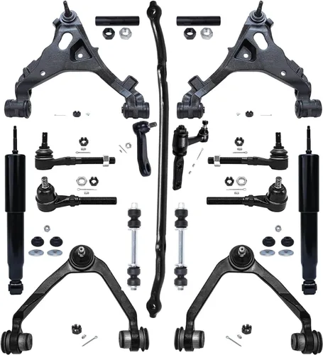 Miniatura 36 de Detroit Axle - Kit de suspensión frontal de 16 piezas para RWD Chrysler 300 Dodge Charger Challenger Magnum 6 brazos de control con rótulas 2