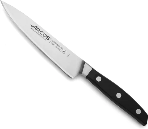 Miniatura 9 de Arcos Cuchillo deshuesador de acero inoxidable nitrum de 6 pulgadas y hoja de 6.299 in. Cuchillo de carnicero profesional para cortar huesos
