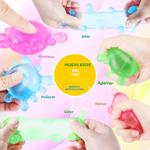 Miniatura 4 de Juguetes Fidget Pelotas Antiestrés para Niños, Juguetes Blanditos Squishy, Premios Fidget a Granel - Pelotas Sensoriales - Pelotas Antiestrés