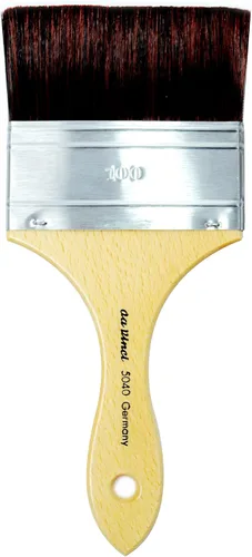 Miniatura 156 de da Vinci Oil & Acrylic Series 7182 - Brocha de pintura acrílica, color blanco brillante, sintético con mango largo pulido natural, tamaño 2