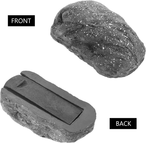 Miniatura 8 de Outdoor Simulated Stone Key Hider Box with Faux Rock Appearance Hidden Yard Key Holder for Garden and Exterior Use Weather-resistant