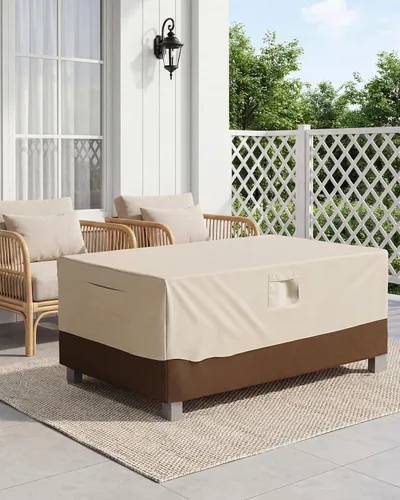 Miniatura 6 de Vailge Veranda Funda para mesa de patio rectangular/ovalada, resistente, impermeable y al aire libre, para muebles de jardín