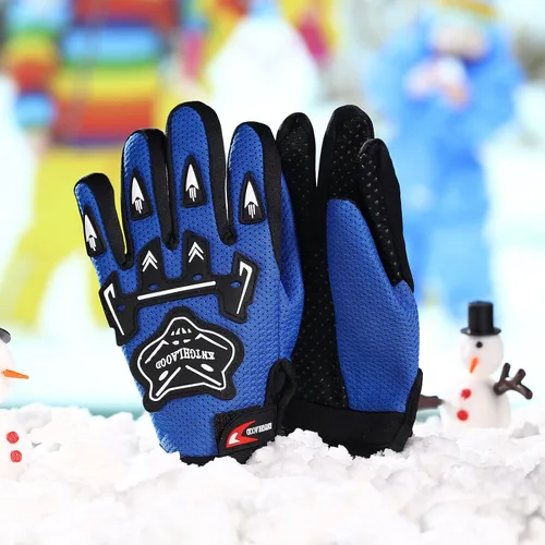 Miniatura 4 de Frienda Guantes de motocicleta para niños, guantes de carreras para deportes eléctricos, guantes de ciclismo sucio, guantes de ciclismo de invierno